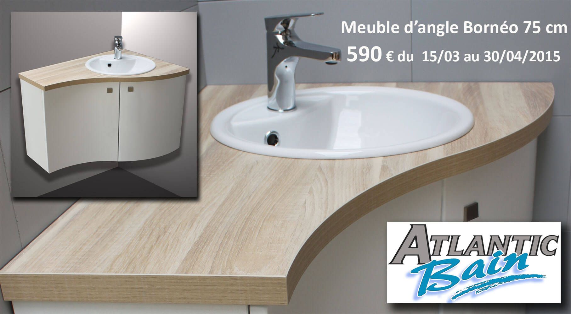 Meuble pour une mini salle de bain atlantic bain