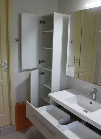 Créer un agencement simple, fonctionnel et moderne dans une petite ... Photos petite salle de bain moderne