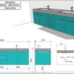dessin 3d du meuble eva en béton ciré