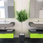 Meuble de salle de bain collection Béton ciré Mercure avec 2 meubles symétriques