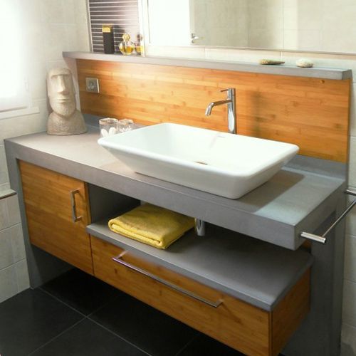 meubles de salle de bain béton ciré - atlantic bain - Fabriquer Meuble Salle De Bain Beton Cellulaire meubles de salle de bain béton ciré - atlantic bain - Fabriquer Meuble Salle De Bain Beton Cellulaire