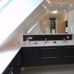 miroir sur mesure sous pente
