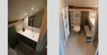 aménagement d'une salle de bain très petite