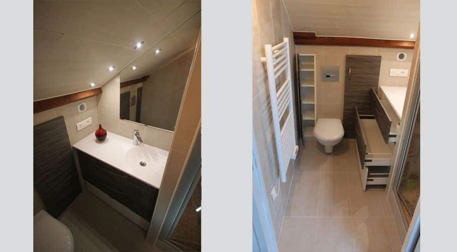 aménagement d'une salle de bain très petite