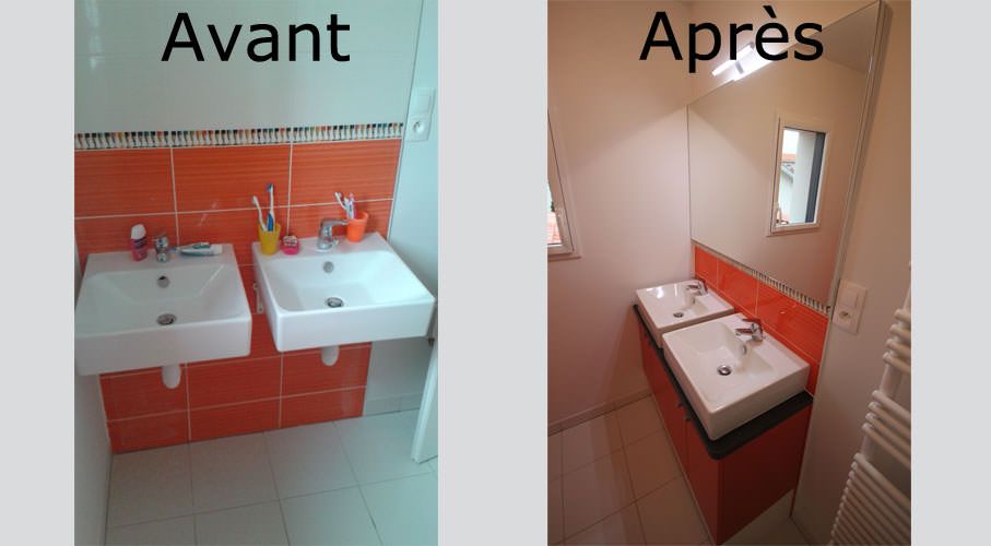6 exemples de rénovation de salle de bain Avant / Après - Atlantic Bain