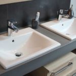 beton cire avec vasque en ceramique