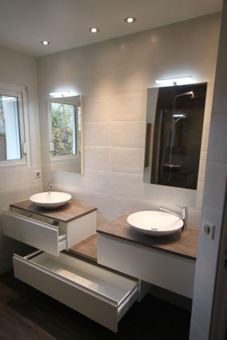 Supérieur Hauteur Plan Salle De Bain #4: Meuble-a-tiroir-sans-poignees.jpg Supérieur Hauteur Plan Salle De Bain #4: Meuble-a-tiroir-sans-poignees.jpg