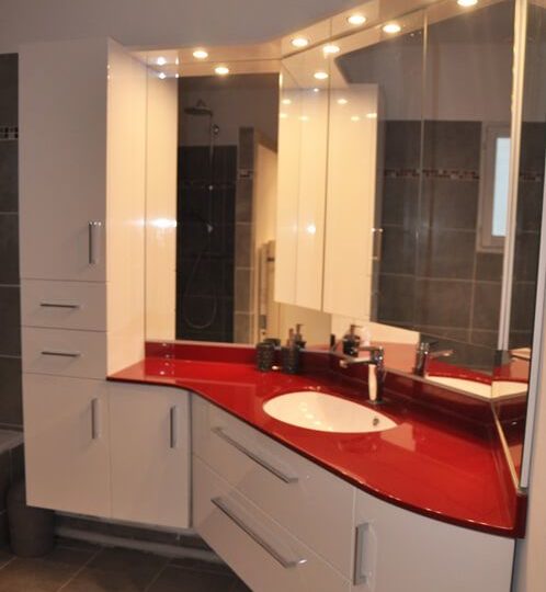 16 exemples de meubles en angle pour salle de bain - Partie 2