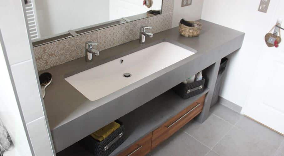 Meuble salle de bain une Vasque avec Deux