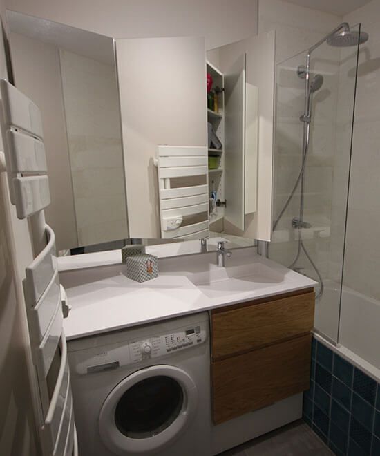Comment installer un lave linge dans une salle de bain de 4 m² ? Atlantic Bain