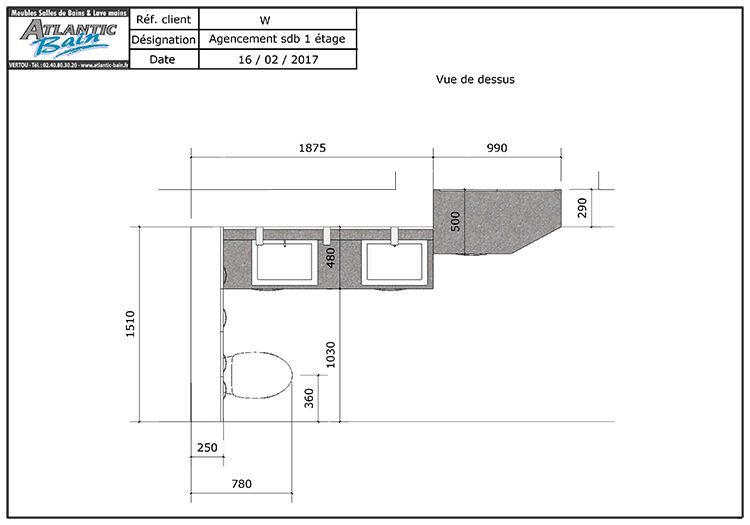 Du sur-mesure pour une salle de bain fonctionnelle. - DessineTonMeuble