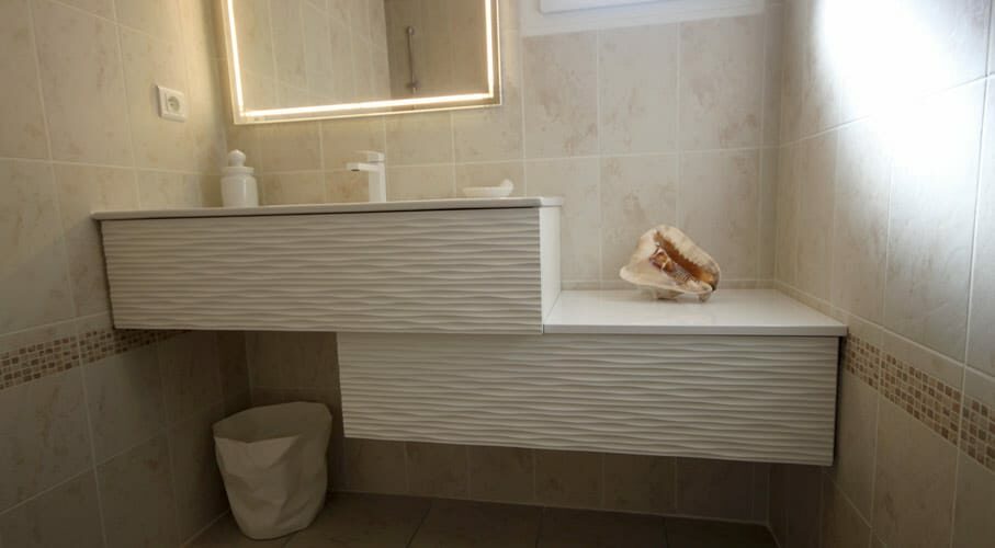 meuble facade relief blanc modulable