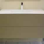 meuble couleur champagne salle bain