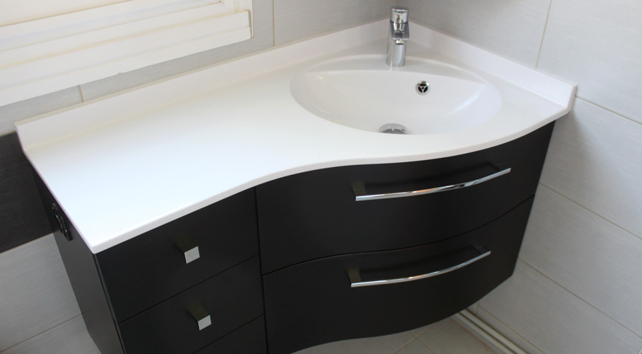 meuble angle tiroir salle bain