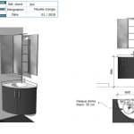 plan solution meuble angle salle bain