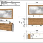 plan meuble bois massif suspendu design