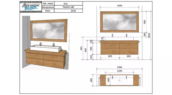 Notre expertise : Création de meubles salle de bain sur mesure