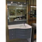credence miroir salle bain