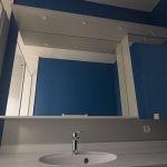miroir tablette armoire bandeau led