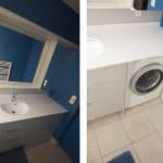 porte lave linge cache salle bain