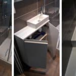 petit meuble salle de bains avec portes