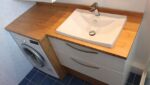 Aménagement meuble salle de bain sur mesure pour machine à laver