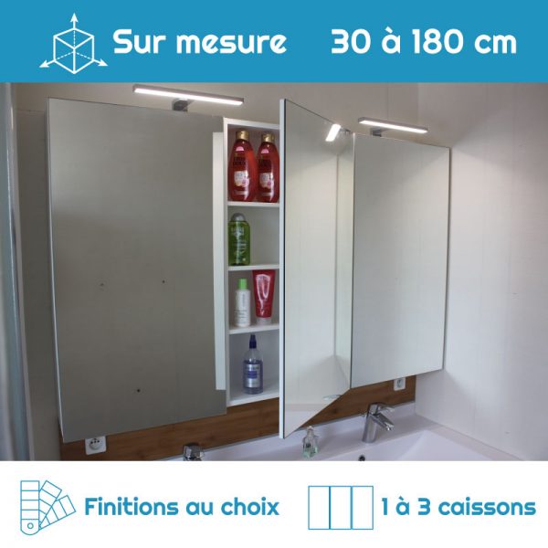 Armoire de toilette sur mesure 1 à 3 portes