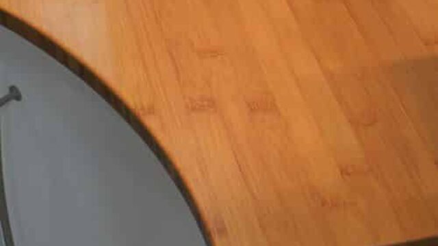 Plan de salle de bain en bois massif bambou