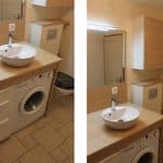 Meuble lave linge salle bain