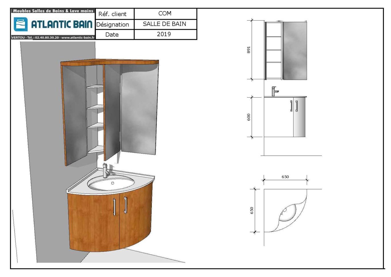 Schéma installation meuble d