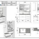 Plan schema agencement salle de bain