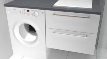 Meuble salle bain lave linge sous plan